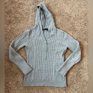 Relativity Hooded Cable Knit Sweater H3